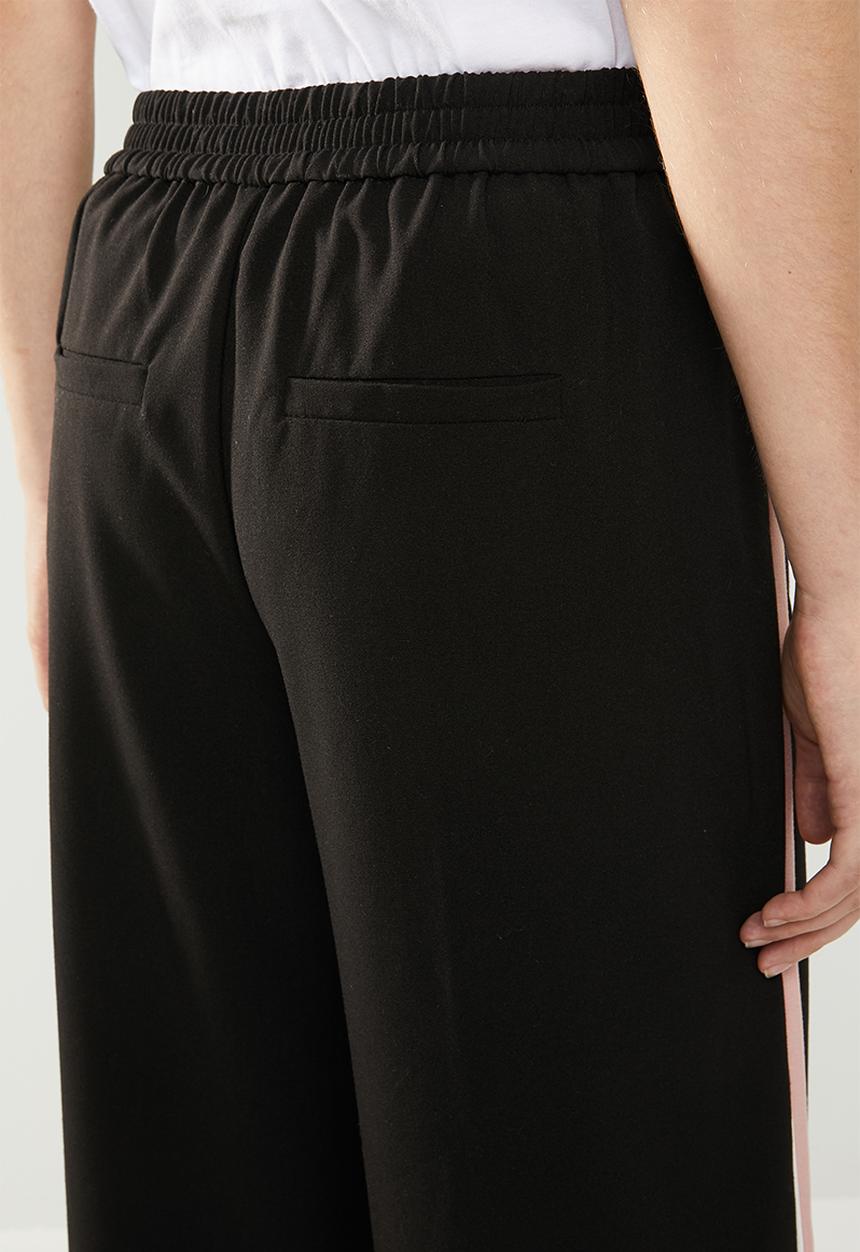 ONLY - Roma wide leg panel pants - black