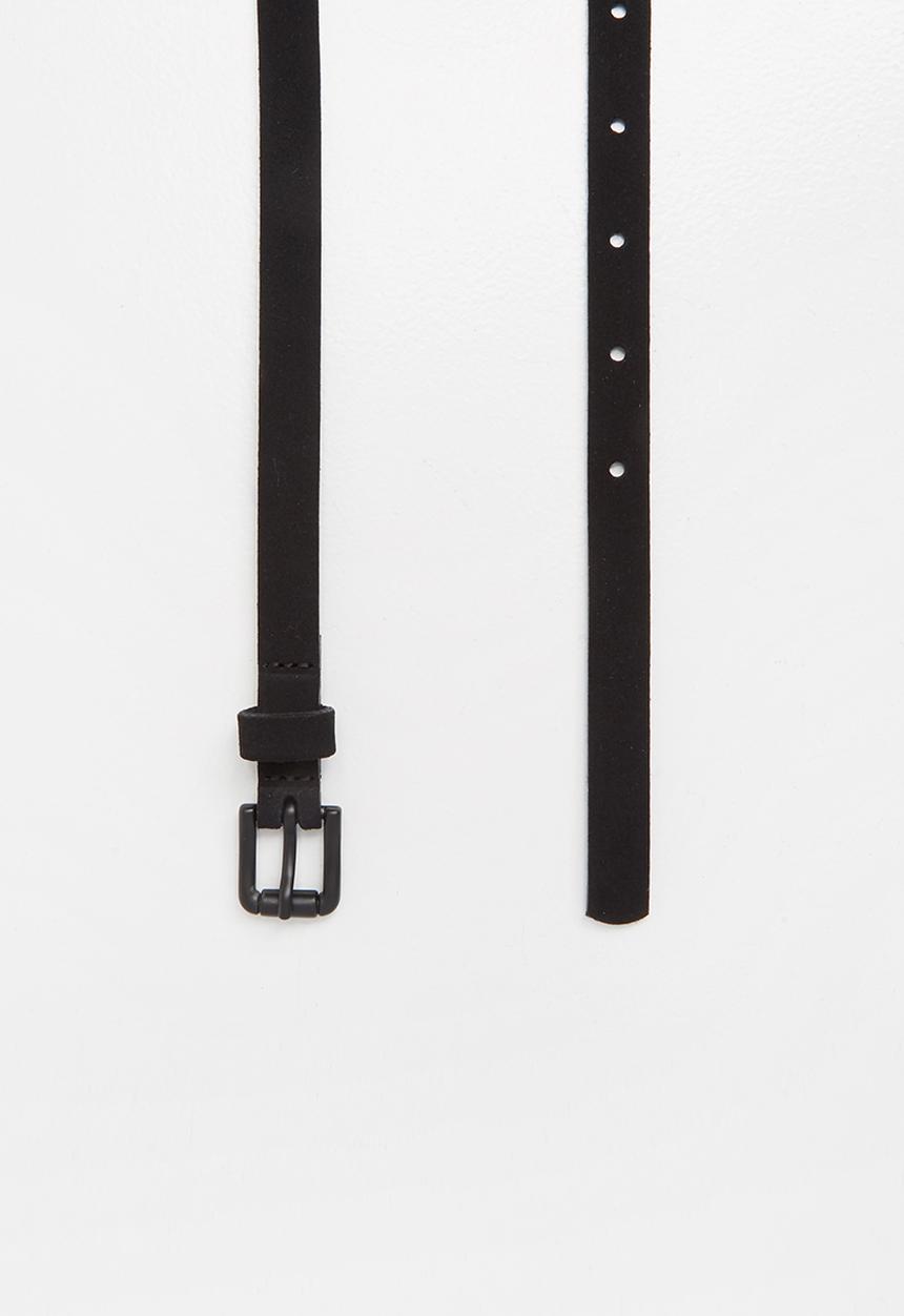 Vero Moda - Astral slim leather jeans belt - black