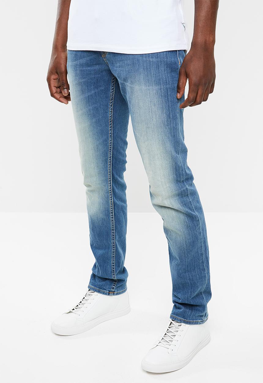 GUESS - Esse slim fit straight leg jeans - blue