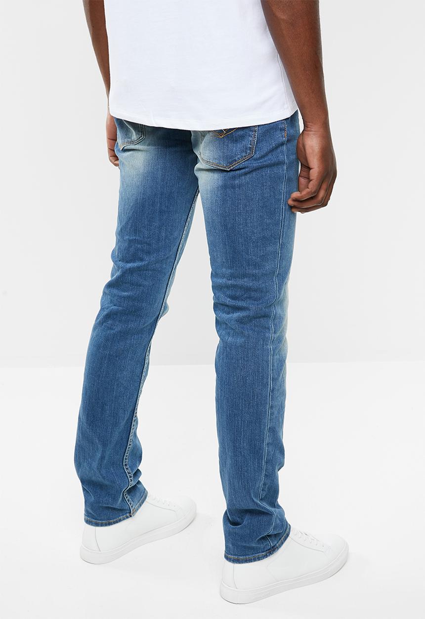 GUESS - Esse slim fit straight leg jeans - blue