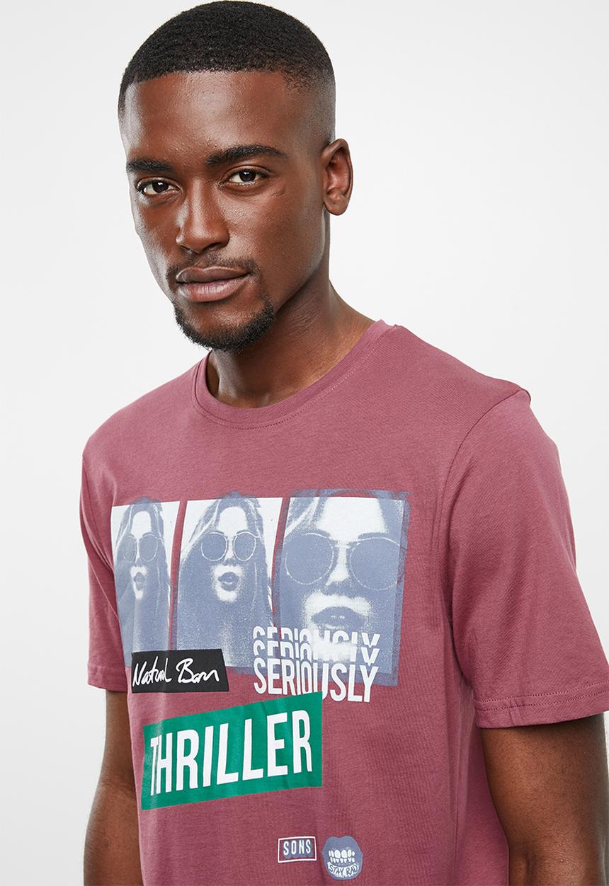 Only & Sons - Gilbert short sleeve tee - purple 