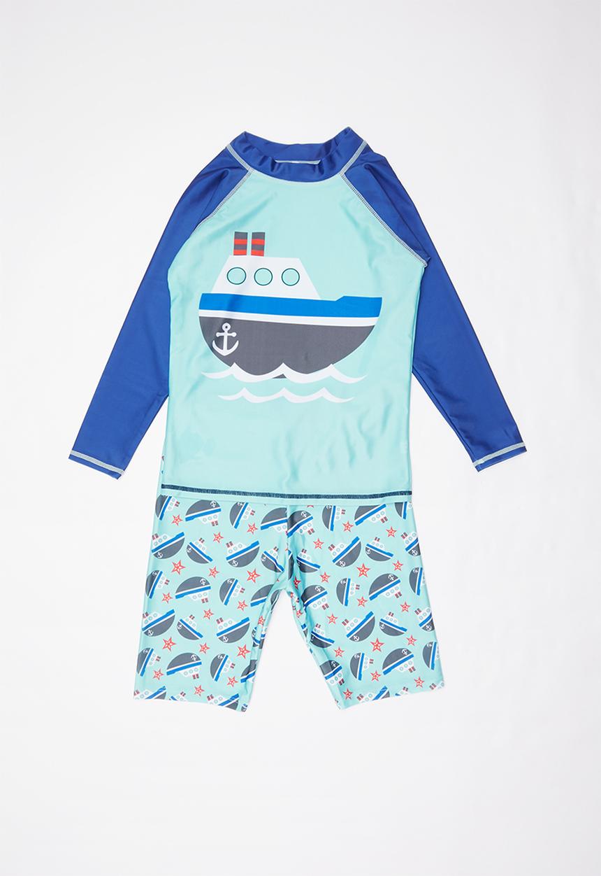 Pop Candy - Printed 2 piece swimsuit - blue