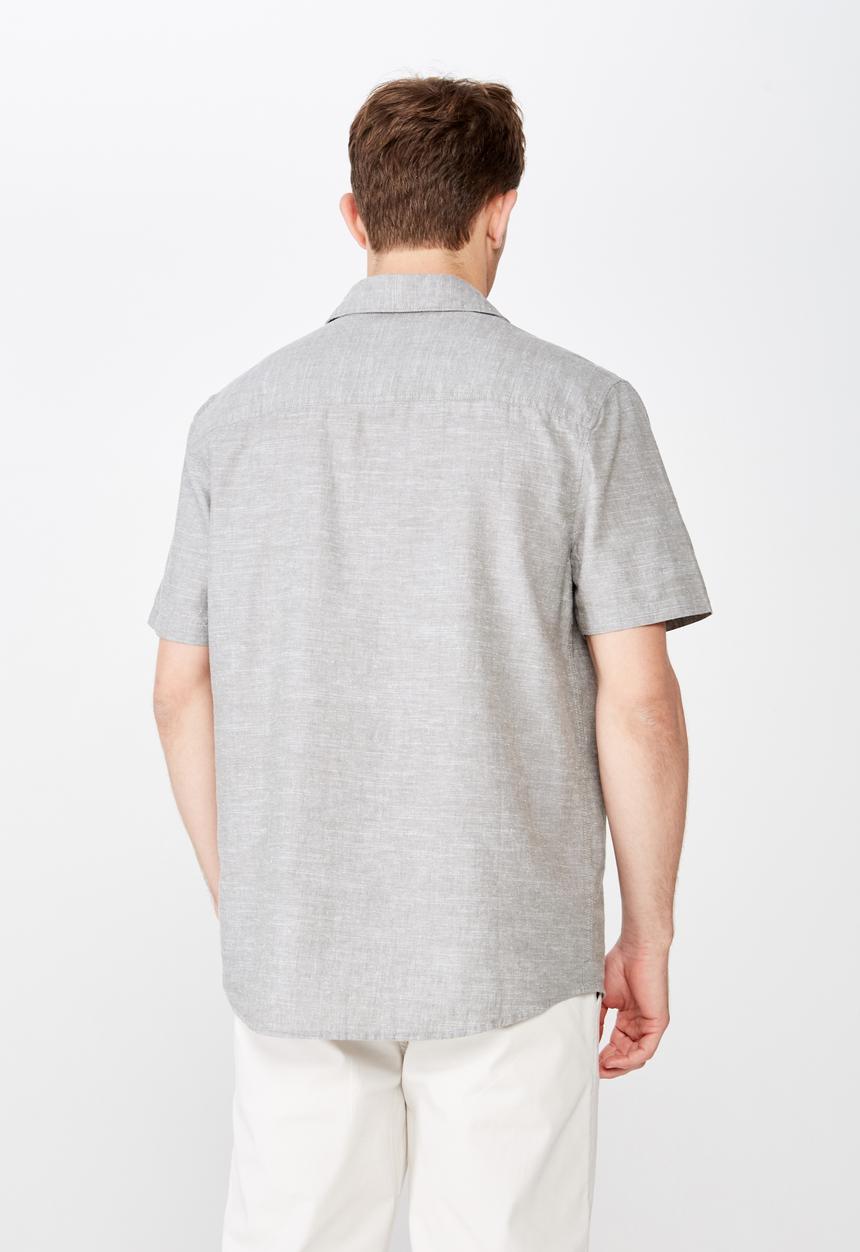 Cotton On - Premium short sleeve shirt - grey 