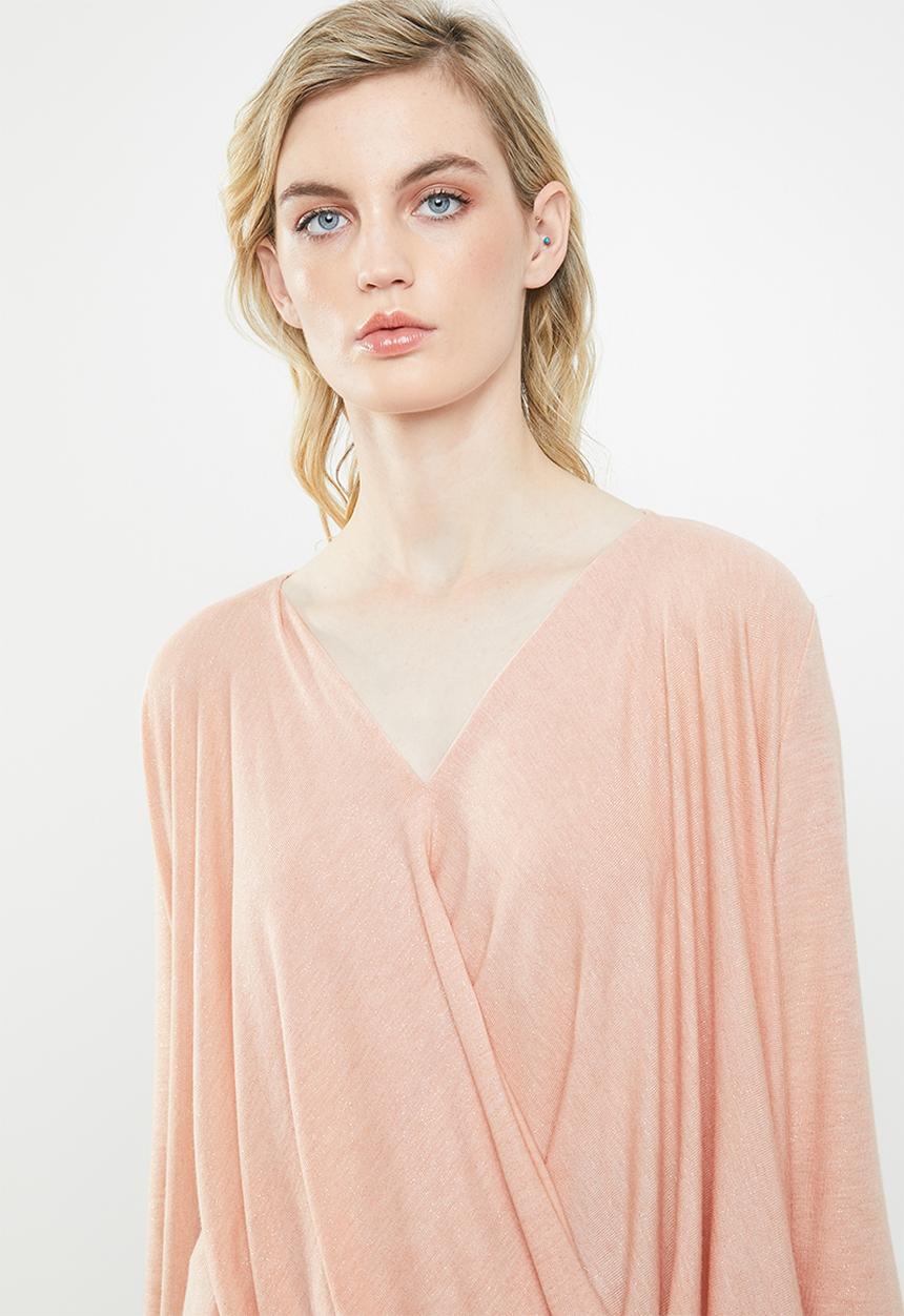 Vero Moda - Mandy wrapover top - pink 