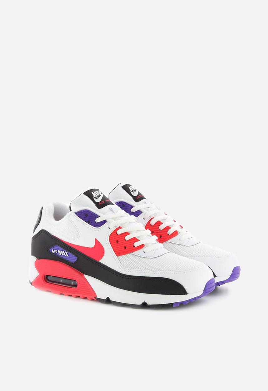 Nike - Air Max '90 essential - white/red orbit-psychic purple-black