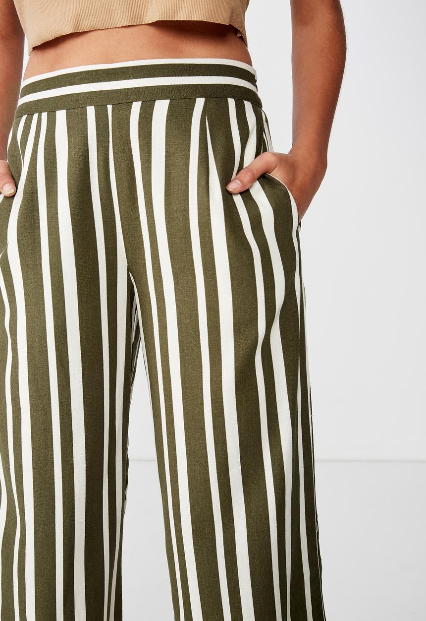 Cotton On - Sophie culotte - green & white 