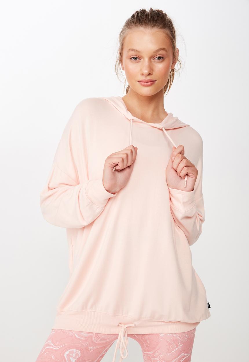 Cotton On - Long line spring hoodie  - pink