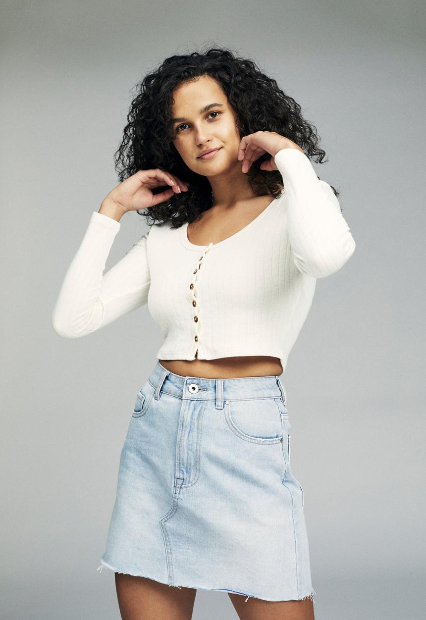 Cotton On - The classic denim skirt - blue