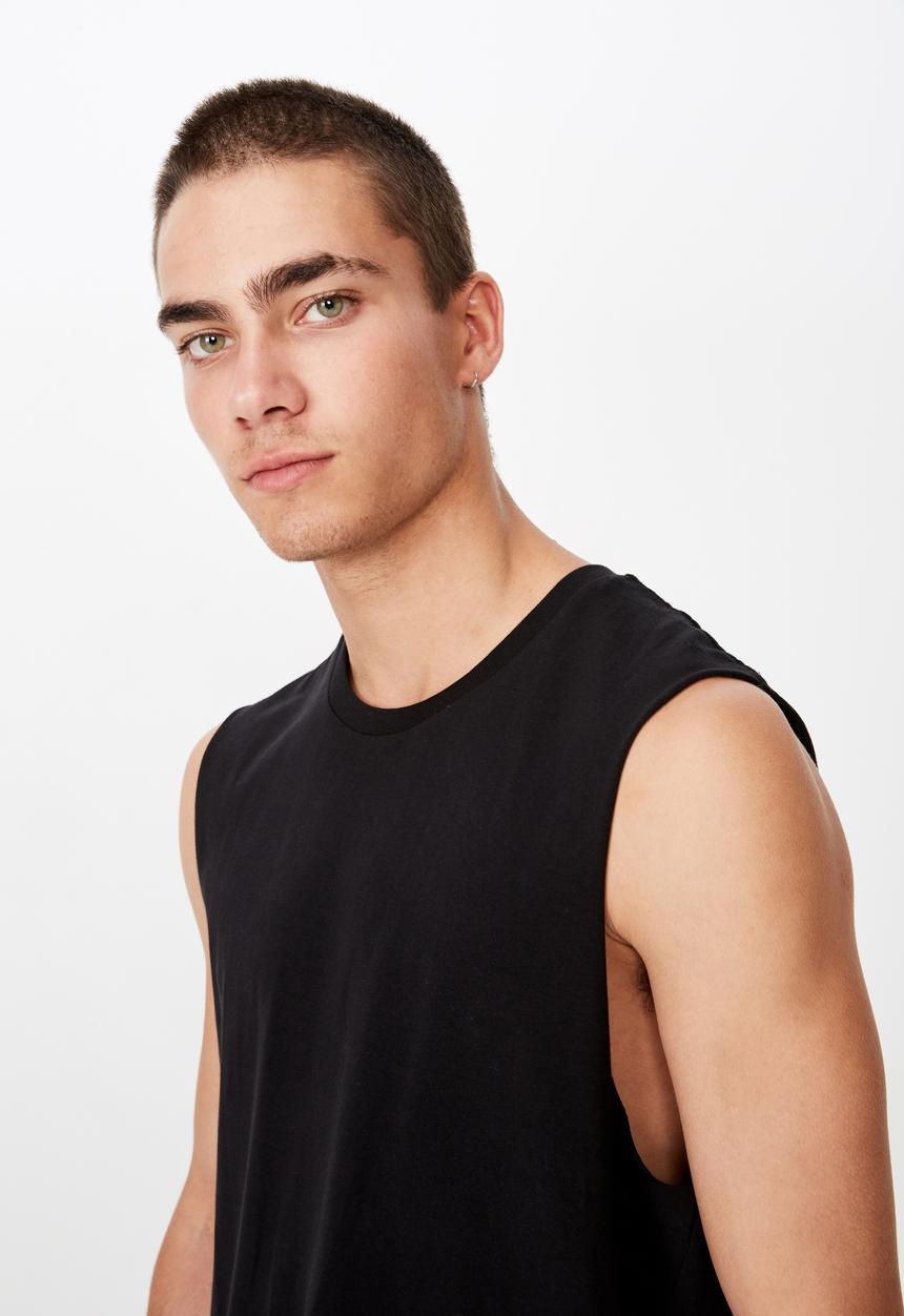 Cotton On - Essential muscle tank - black