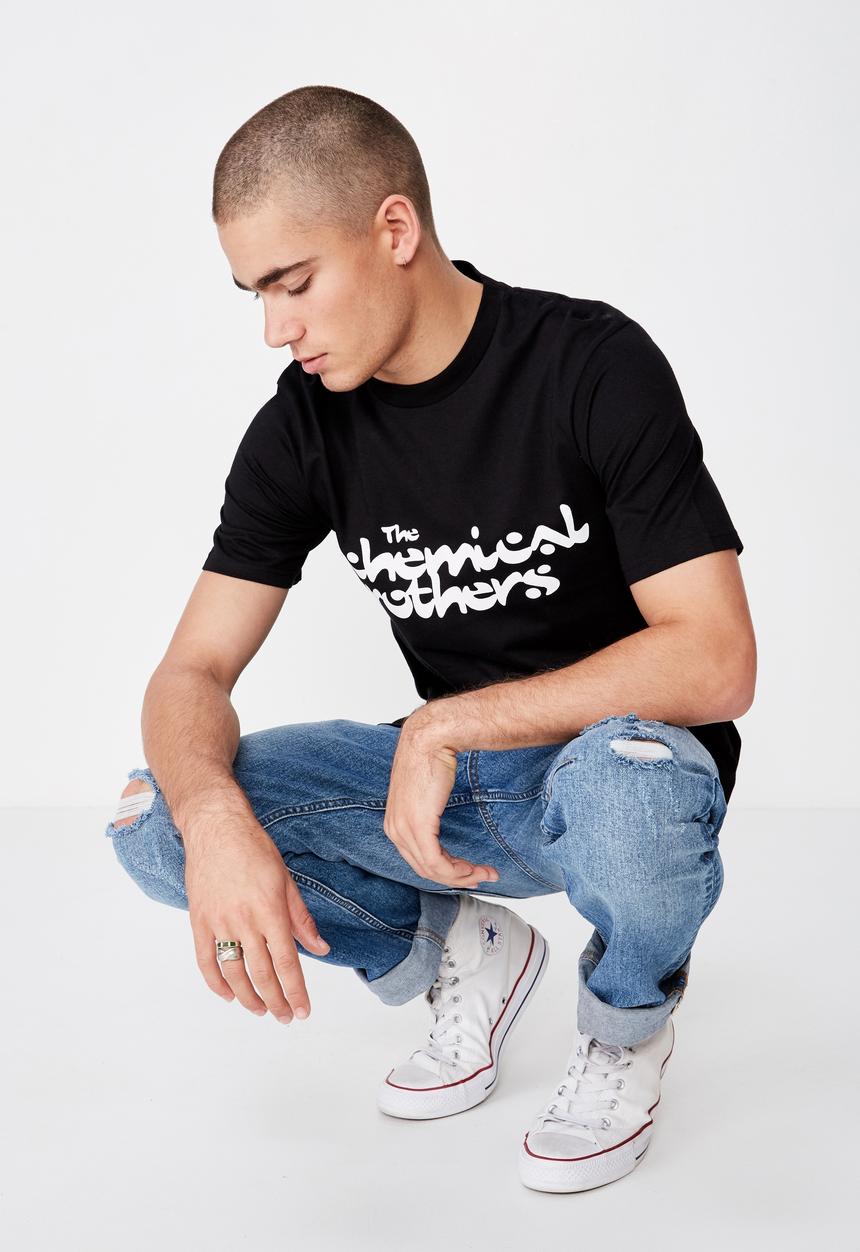 Cotton On - The chemical brothers tee - black