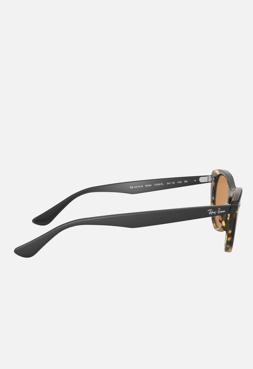 Ray-Ban - Nina sunglasses rb4314n 54 - yellow & brown