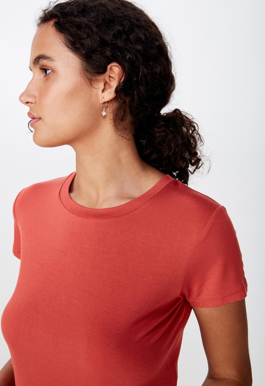 Cotton On - The baby tee - coral