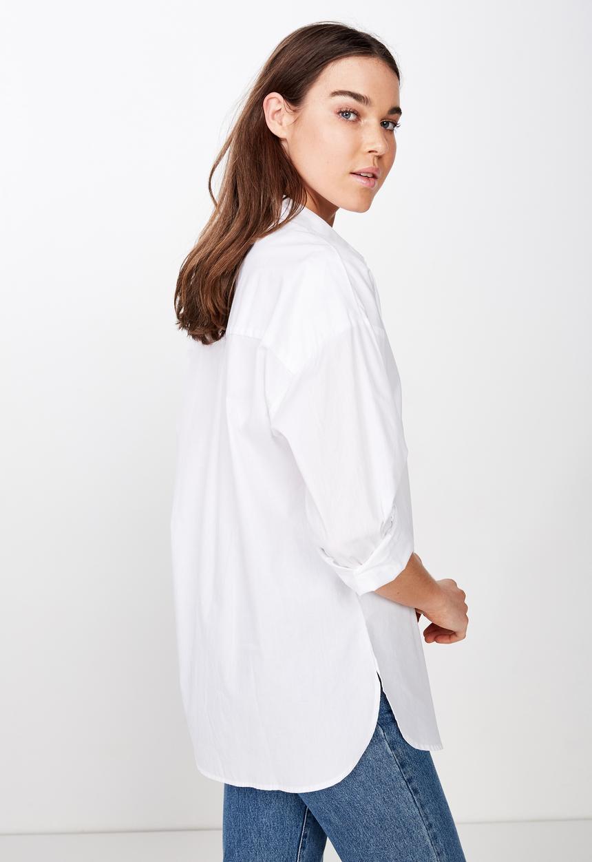 Cotton On - Pippa oversize shirt - white