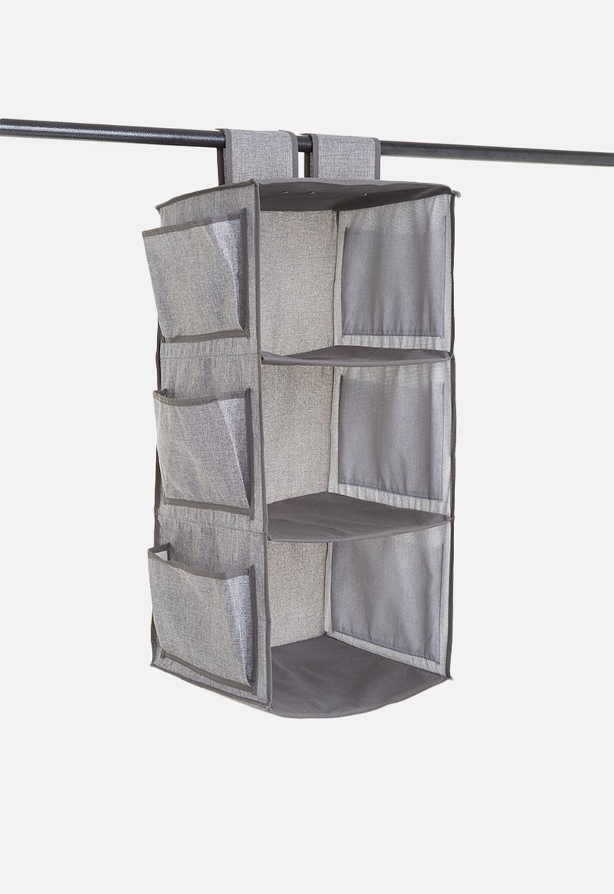 Sixth Floor - 3 tier storage hanger - grey