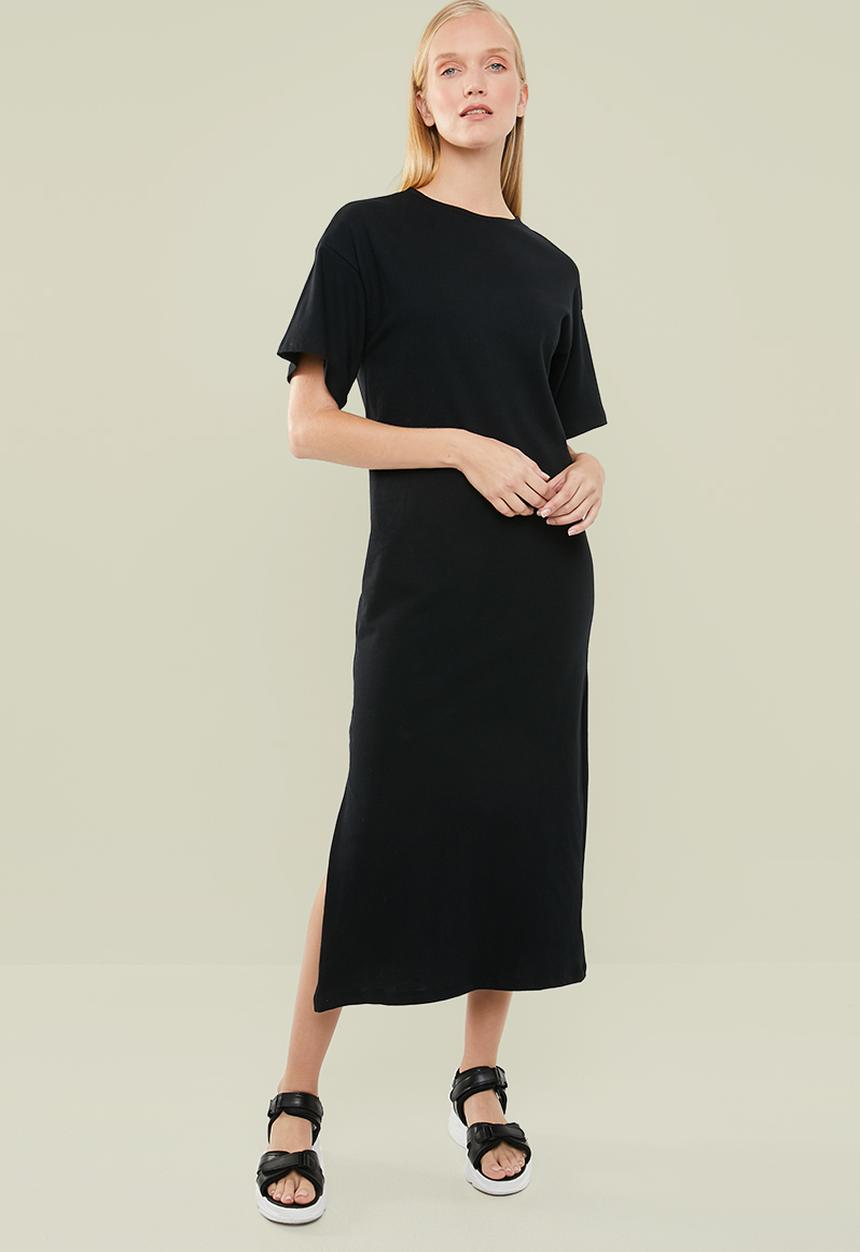 Superbalist - T-shirt dress with boxy sleeve - black