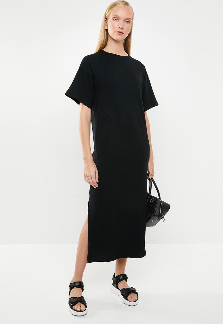 Superbalist - T-shirt dress with boxy sleeve - black