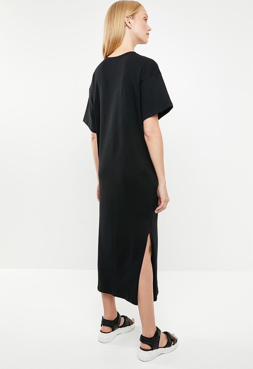 Superbalist - T-shirt dress with boxy sleeve - black