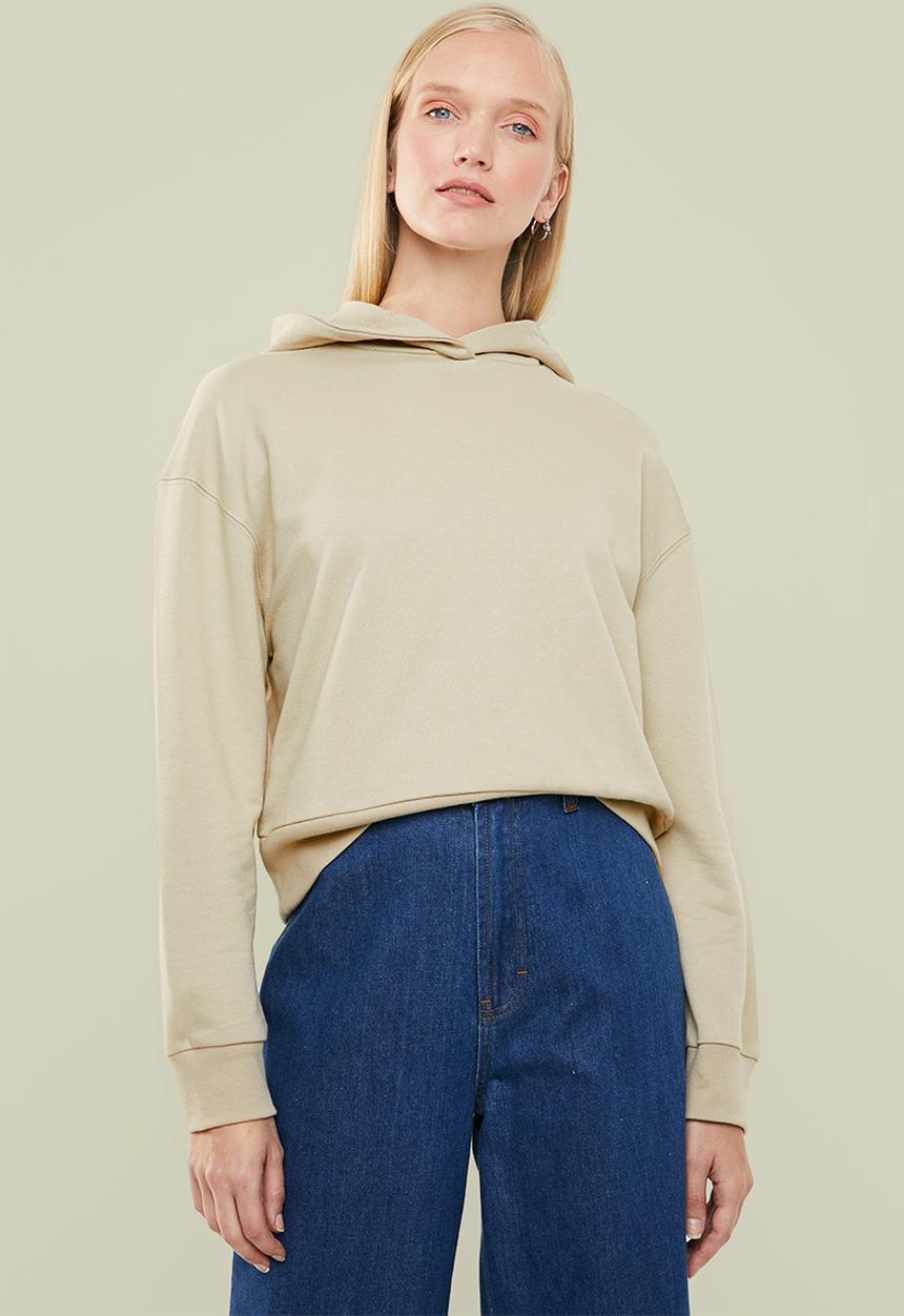 Superbalist - Boxy crop hoodie - neutral