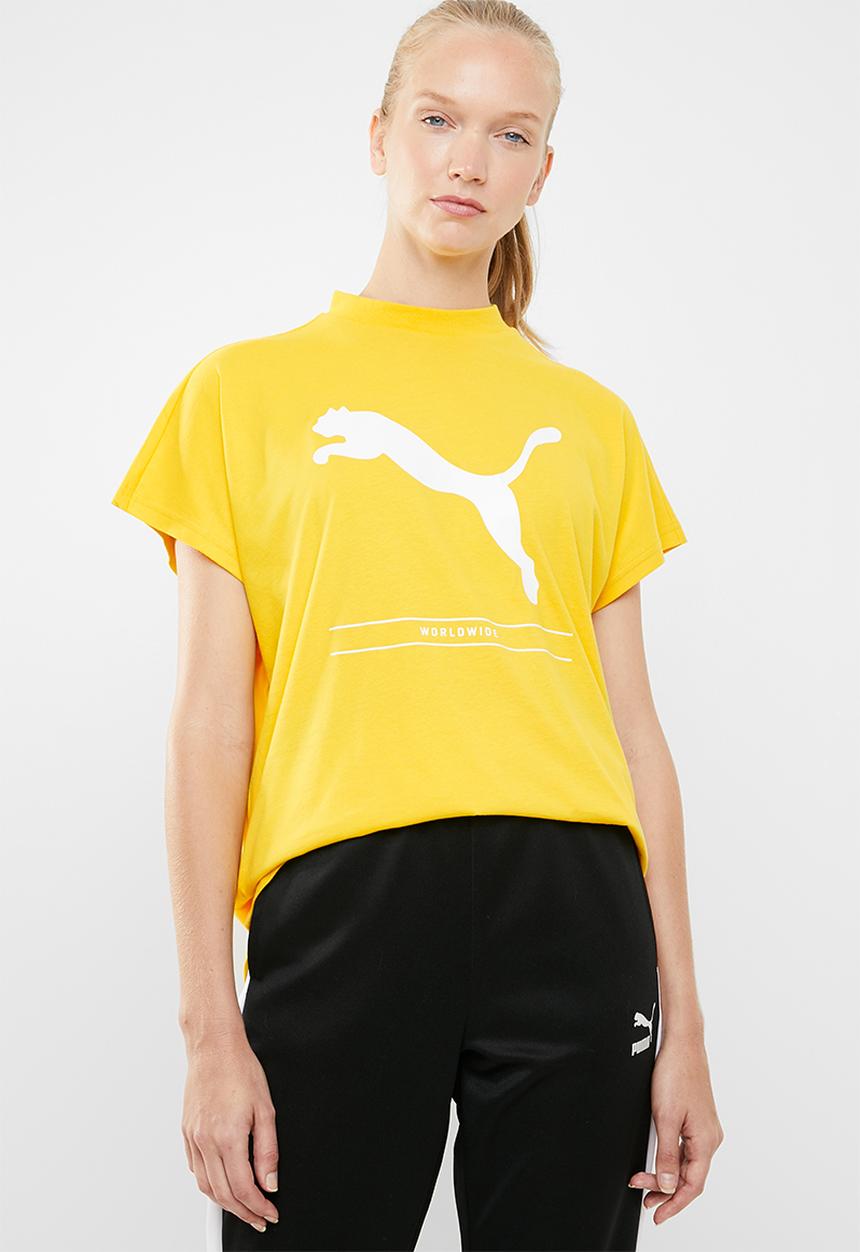 PUMA - Nu tility tee - yellow
