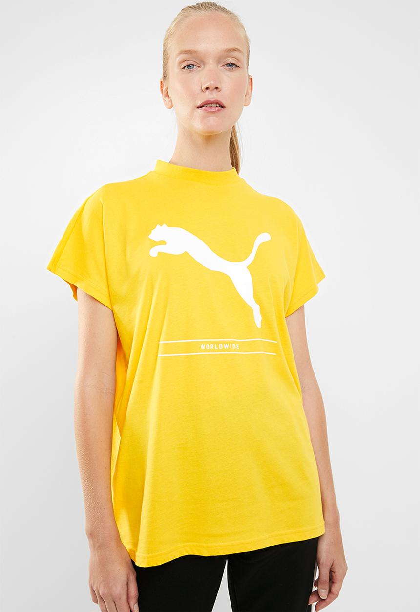 PUMA - Nu tility tee - yellow