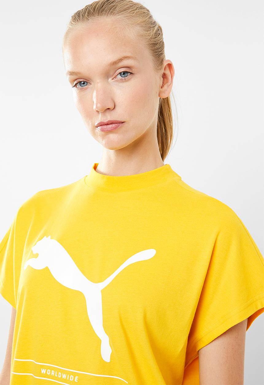 PUMA - Nu tility tee - yellow