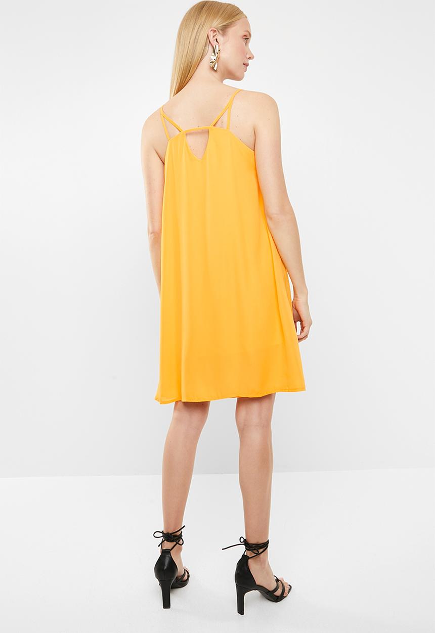 Superbalist - Chiffon strappy dress - yellow