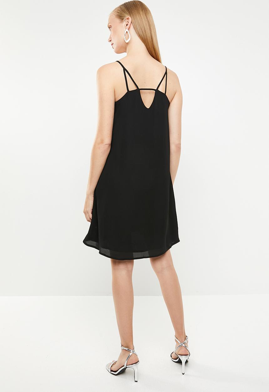 Superbalist - Chiffon strappy dress - black 