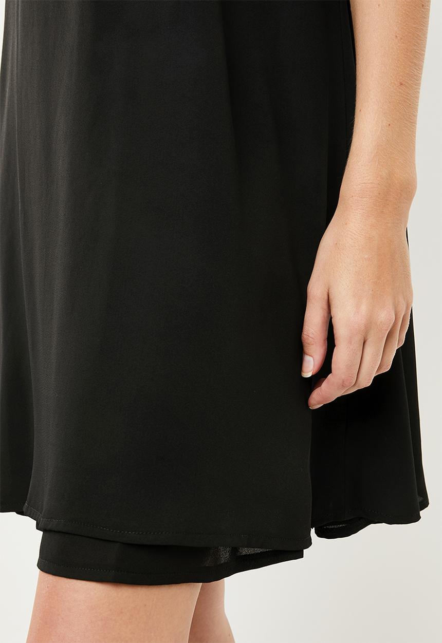 Superbalist - Chiffon strappy dress - black 