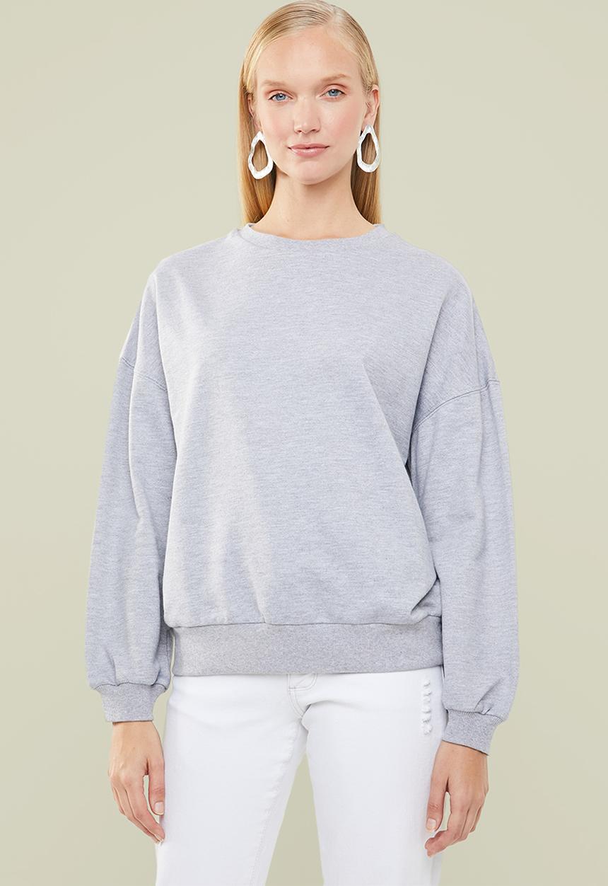 Superbalist - Balloon sleeve sweat - grey
