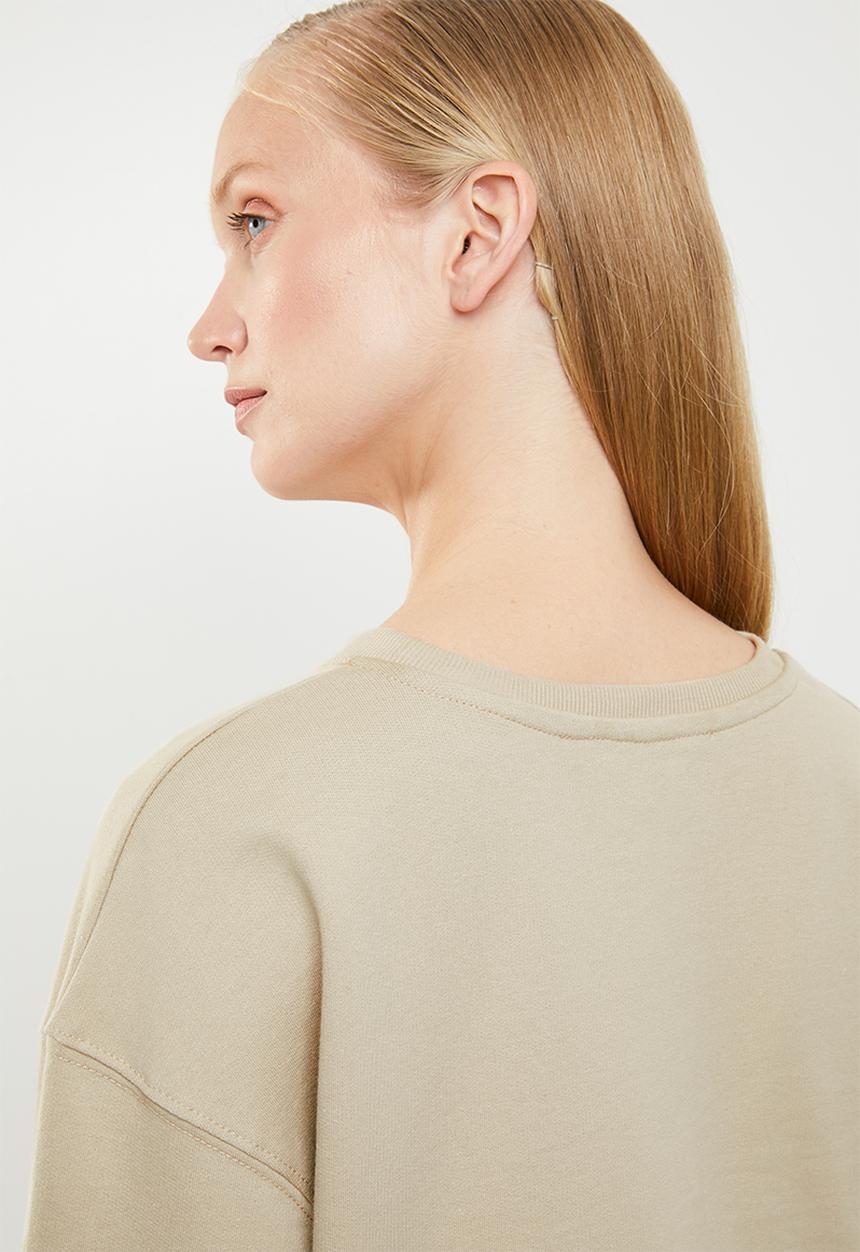 Superbalist - 3/4 sleeve crew - neutral