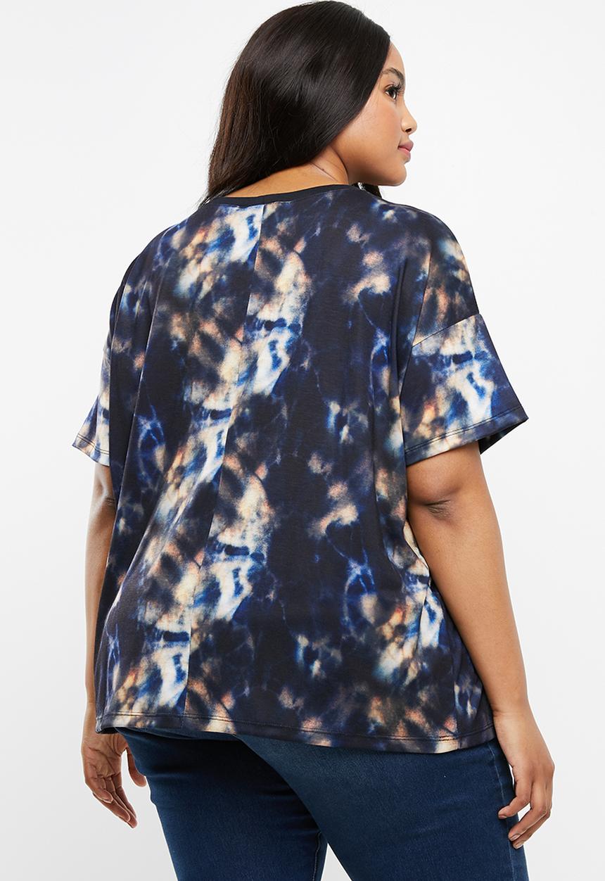 Superbalist - Boyfriend tee - navy & orange