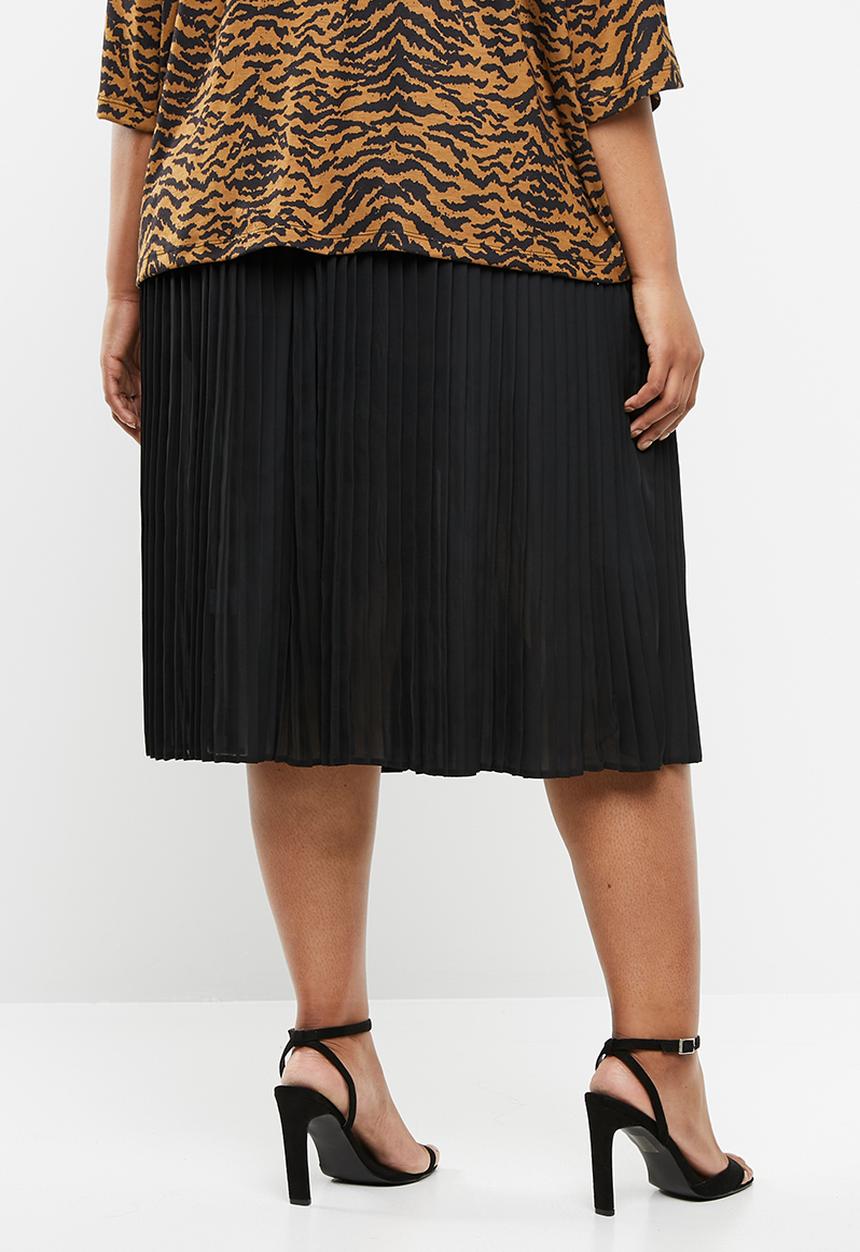 Superbalist - Pleated midi skirt - black