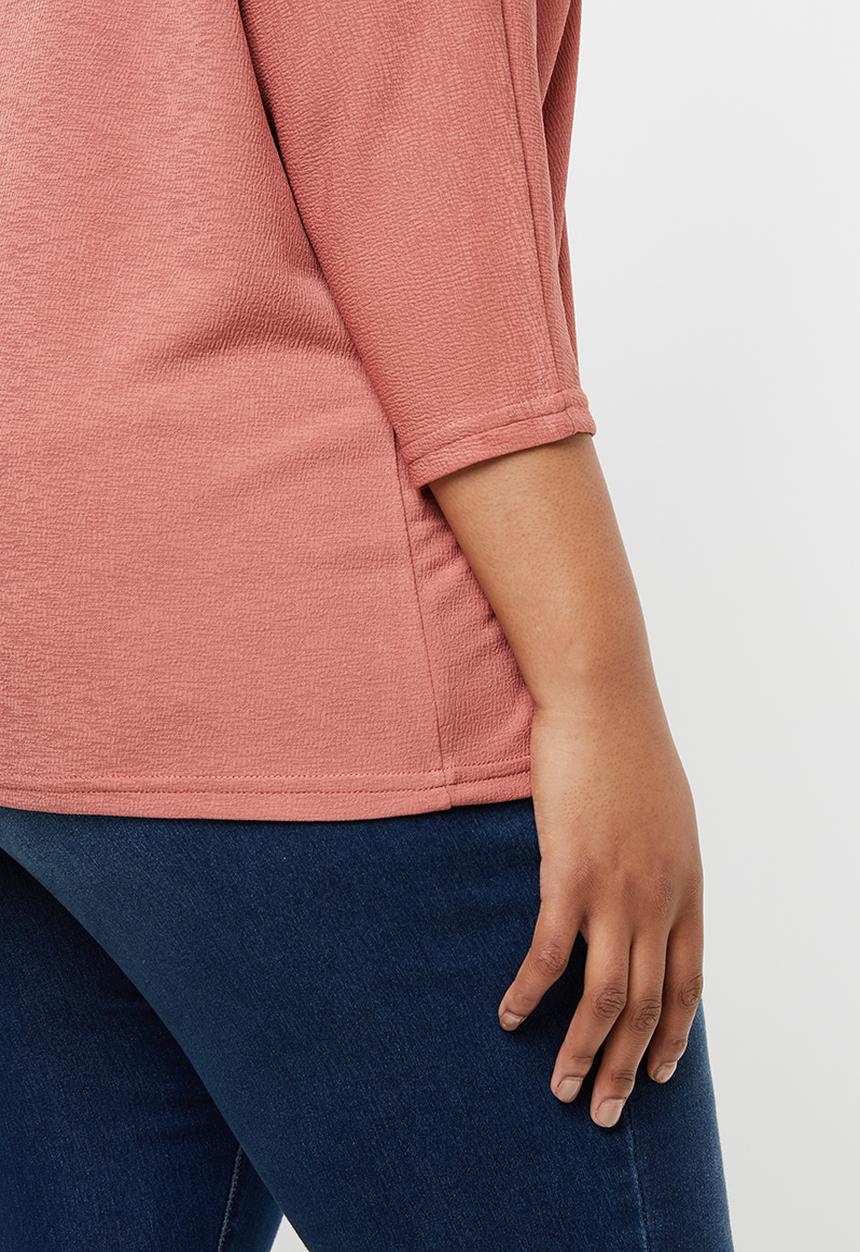 edit Plus - Batwing blouse - pink