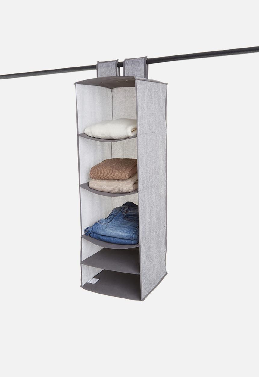 Sixth Floor - 5 tier storage hanger - grey