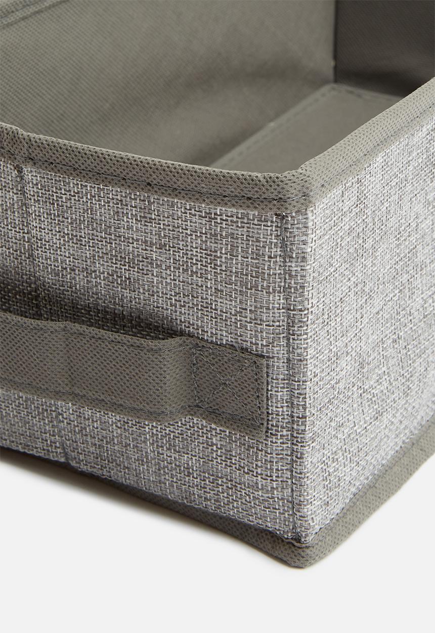 Sixth Floor - Rectangular storage box set of 2 - grey