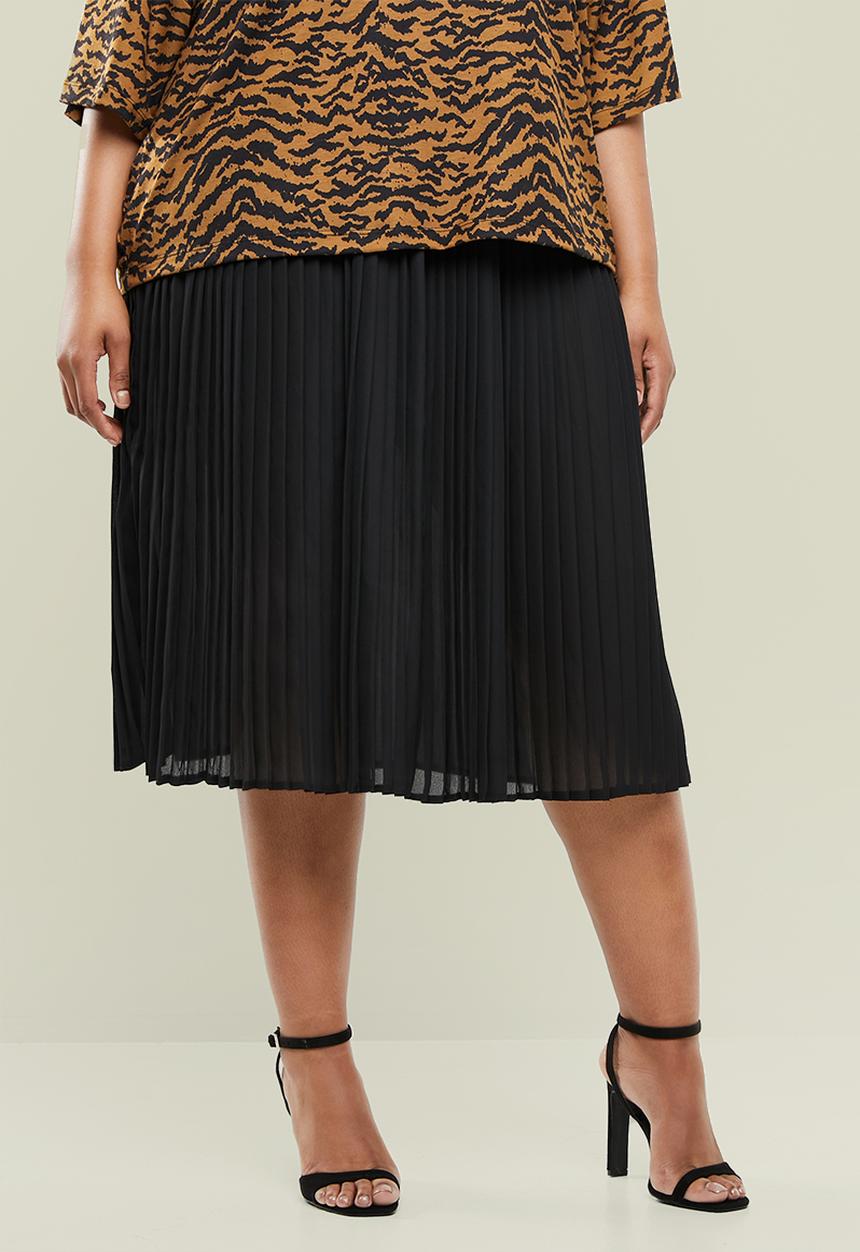 Superbalist - Pleated midi skirt - black