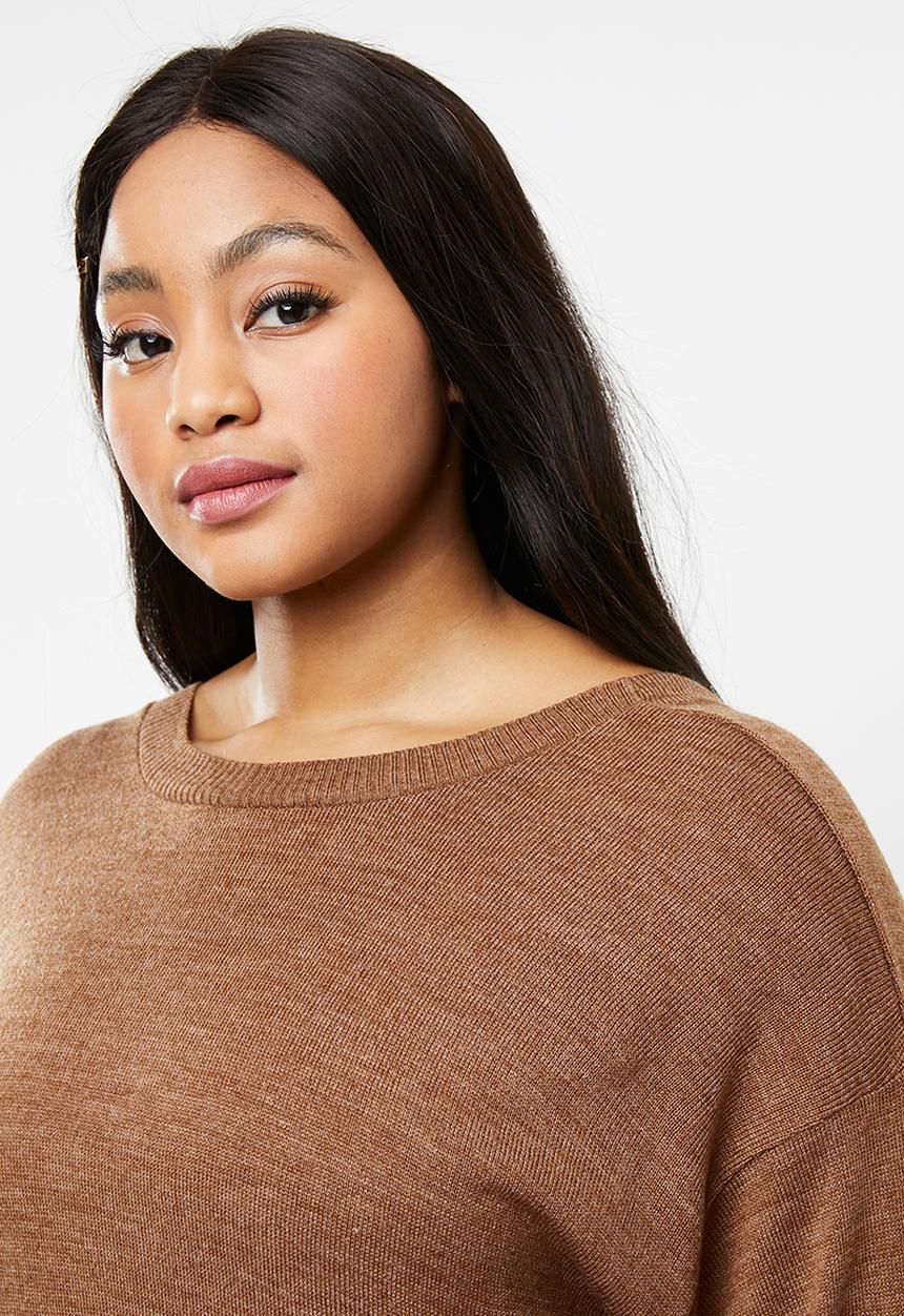 STYLE REPUBLIC PLUS - Twist back jersey - brown 