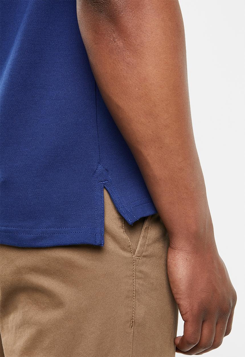 POLO - Classic stretch Pique golfer - navy 