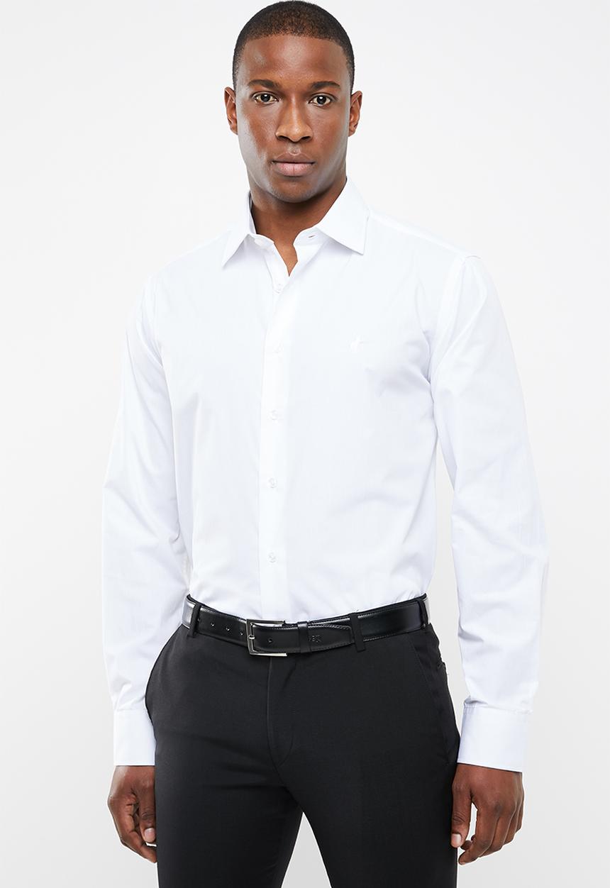 POLO - Custom fit work shirt - white