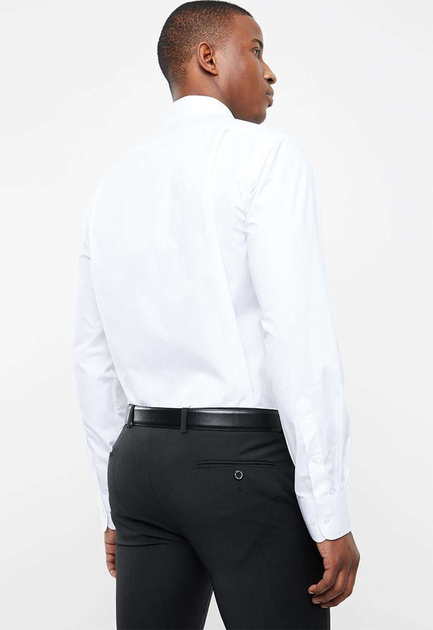 POLO - Custom fit work shirt - white