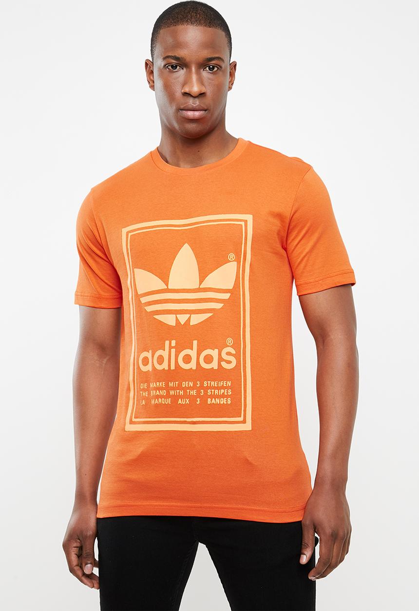 adidas Originals - Japanese vintage tee - orange