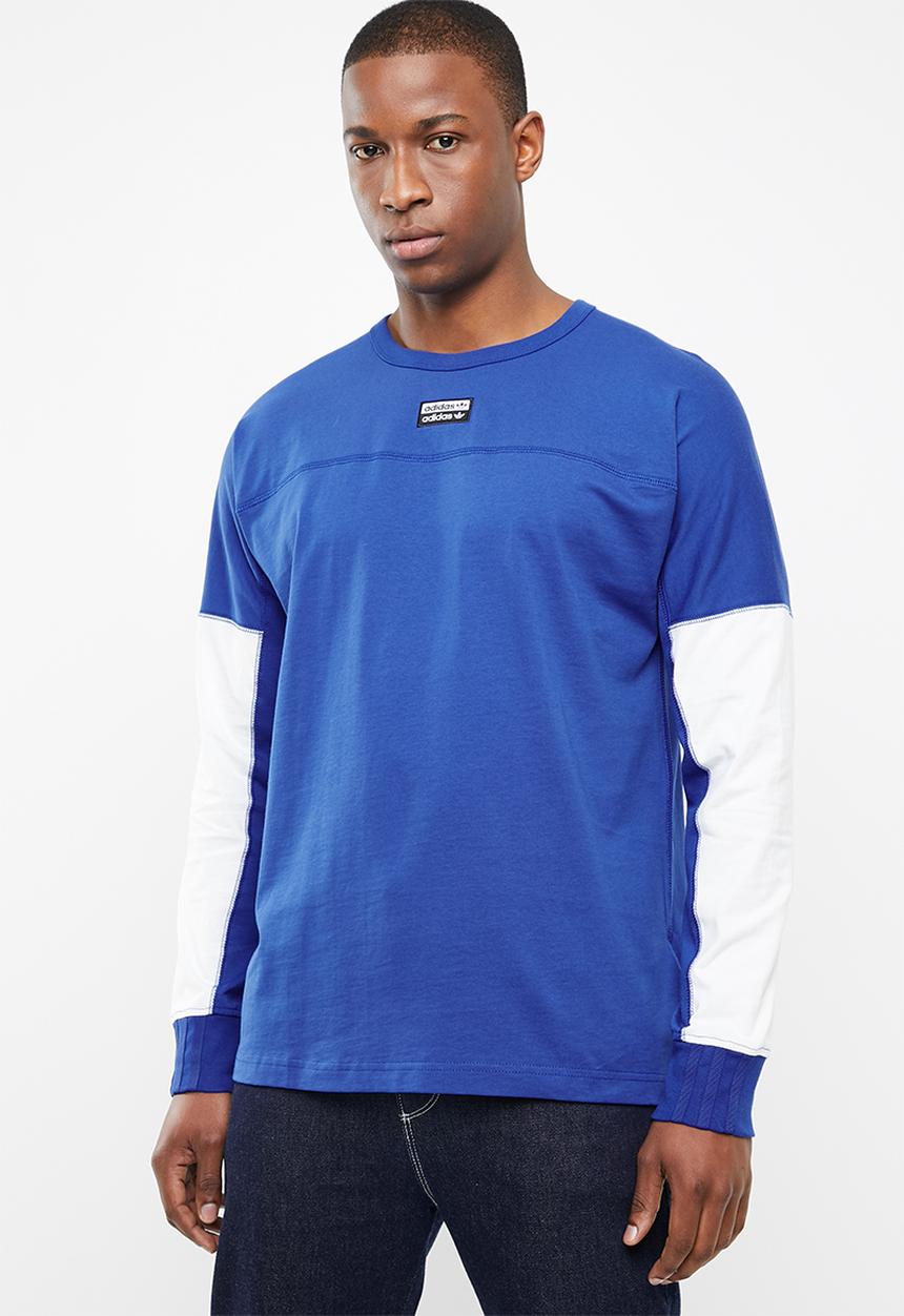 adidas Originals - Vocal j long sleeve tee - blue & white