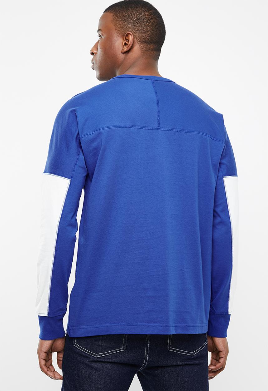 adidas Originals - Vocal j long sleeve tee - blue & white