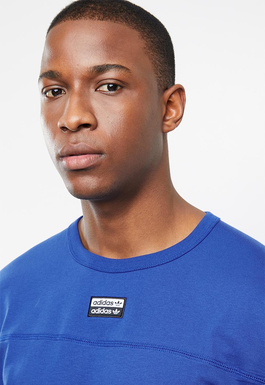 adidas Originals - Vocal j long sleeve tee - blue & white