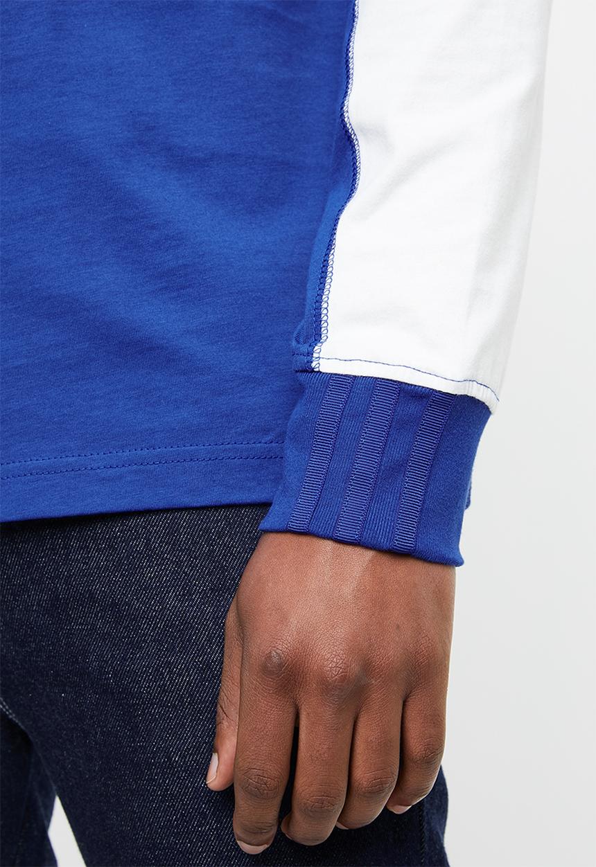 adidas Originals - Vocal j long sleeve tee - blue & white