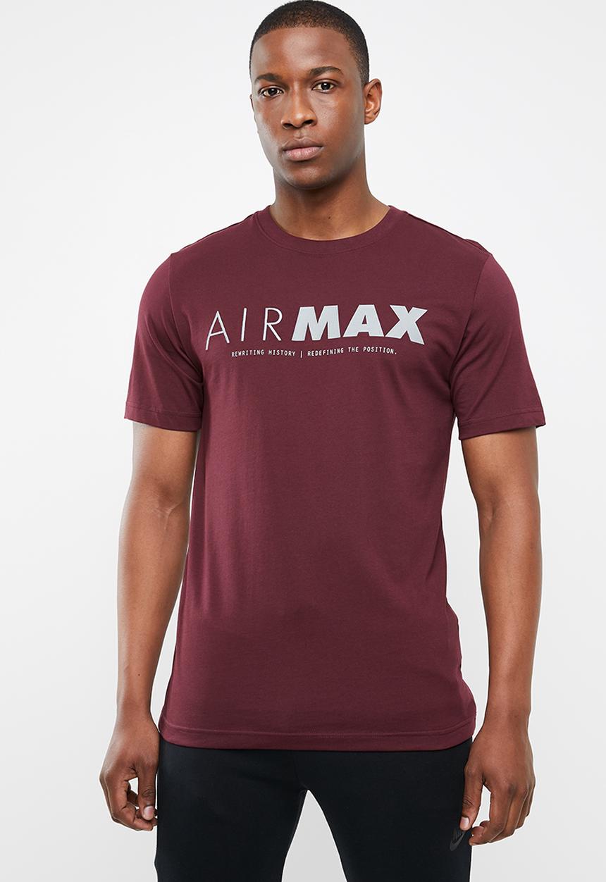 Nike - Nsw air max gpx tee - maroon