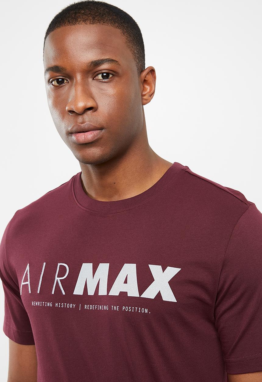 Nike - Nsw air max gpx tee - maroon