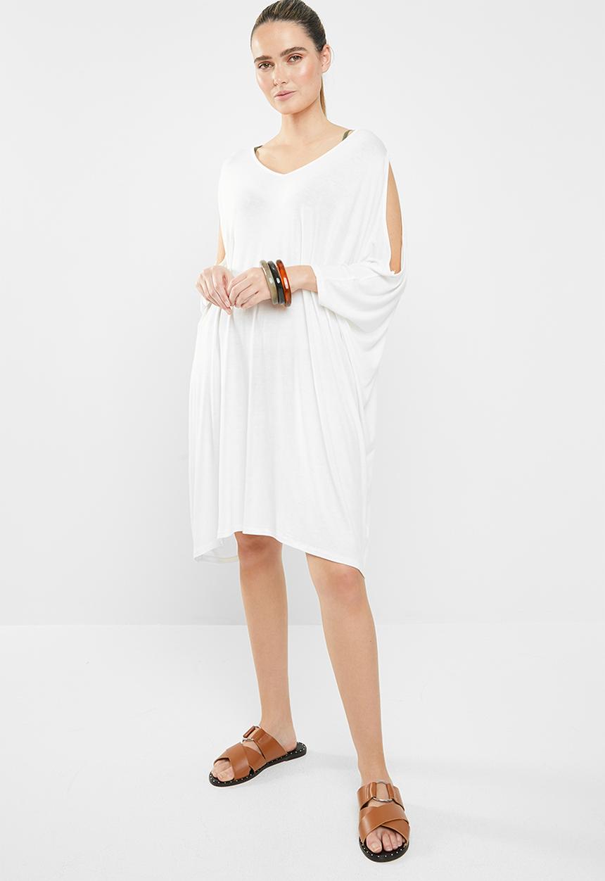 Superbalist - Cold shoulder cover up - milk