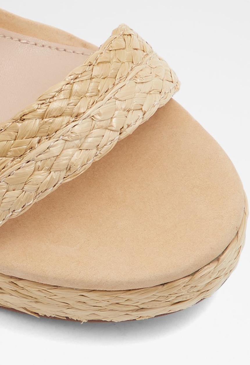 ALDO - Huglag leather heel - natural