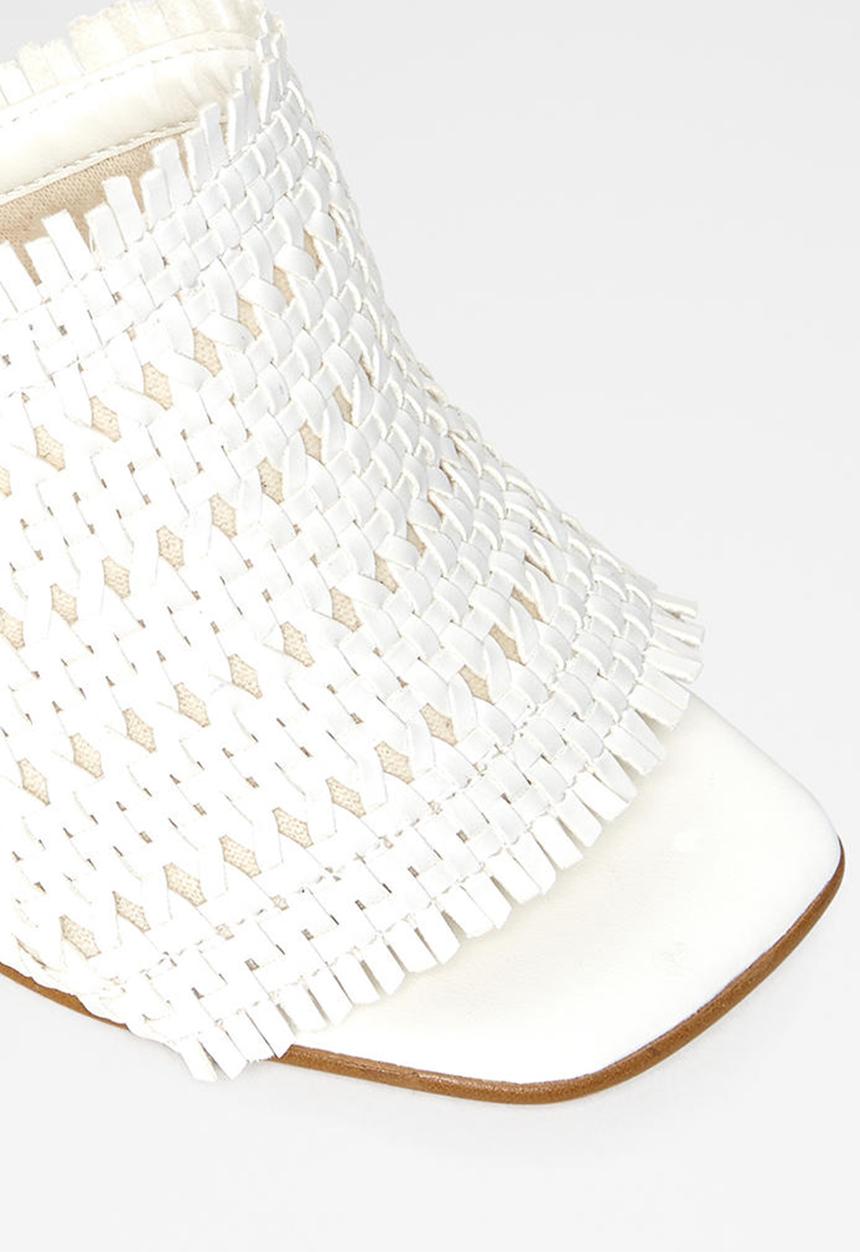 ALDO - Lirella leather heel - white